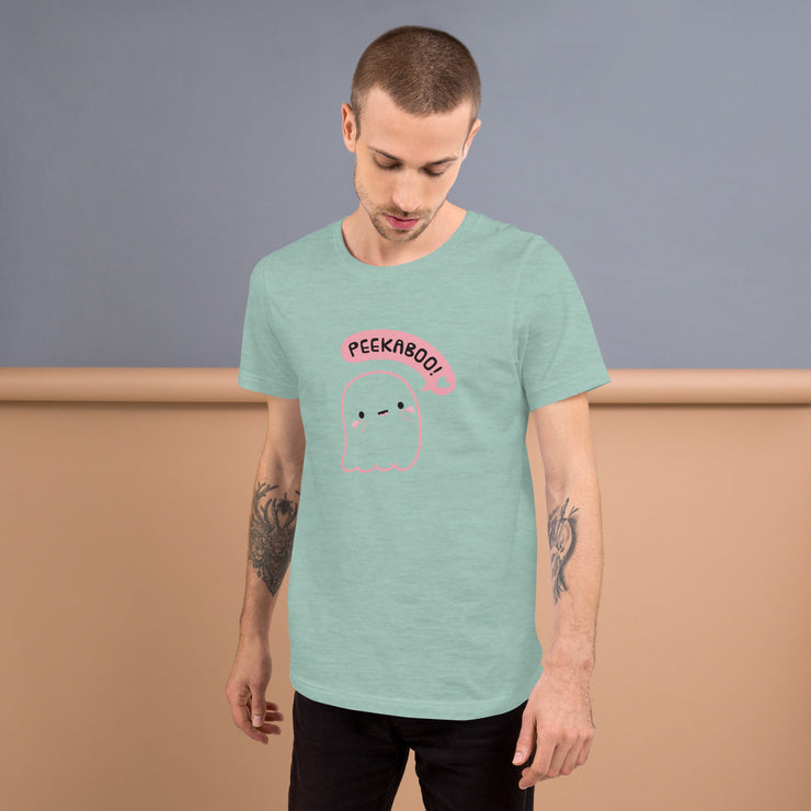 "Ghostly Giggles" Peekaboo Ghost Tee